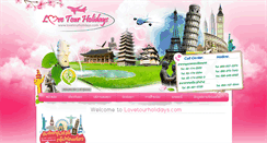 Desktop Screenshot of lovetourholidays.com